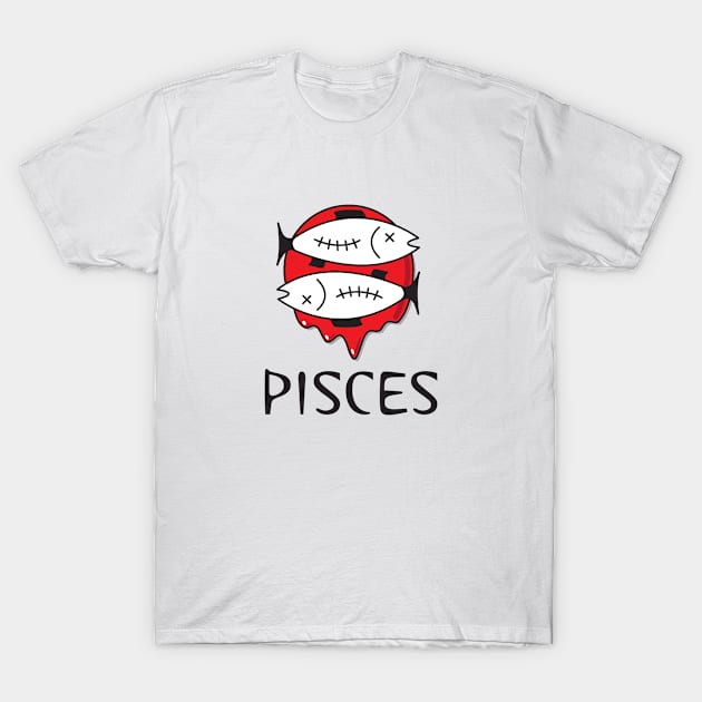 Pisces HORRORscope T-Shirt by FAR Designs Co.